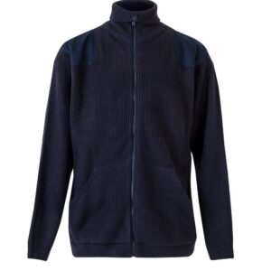 Chaqueta punto grueso con cuello alto