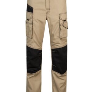 Pantalón canvas bicolor multibolsillos