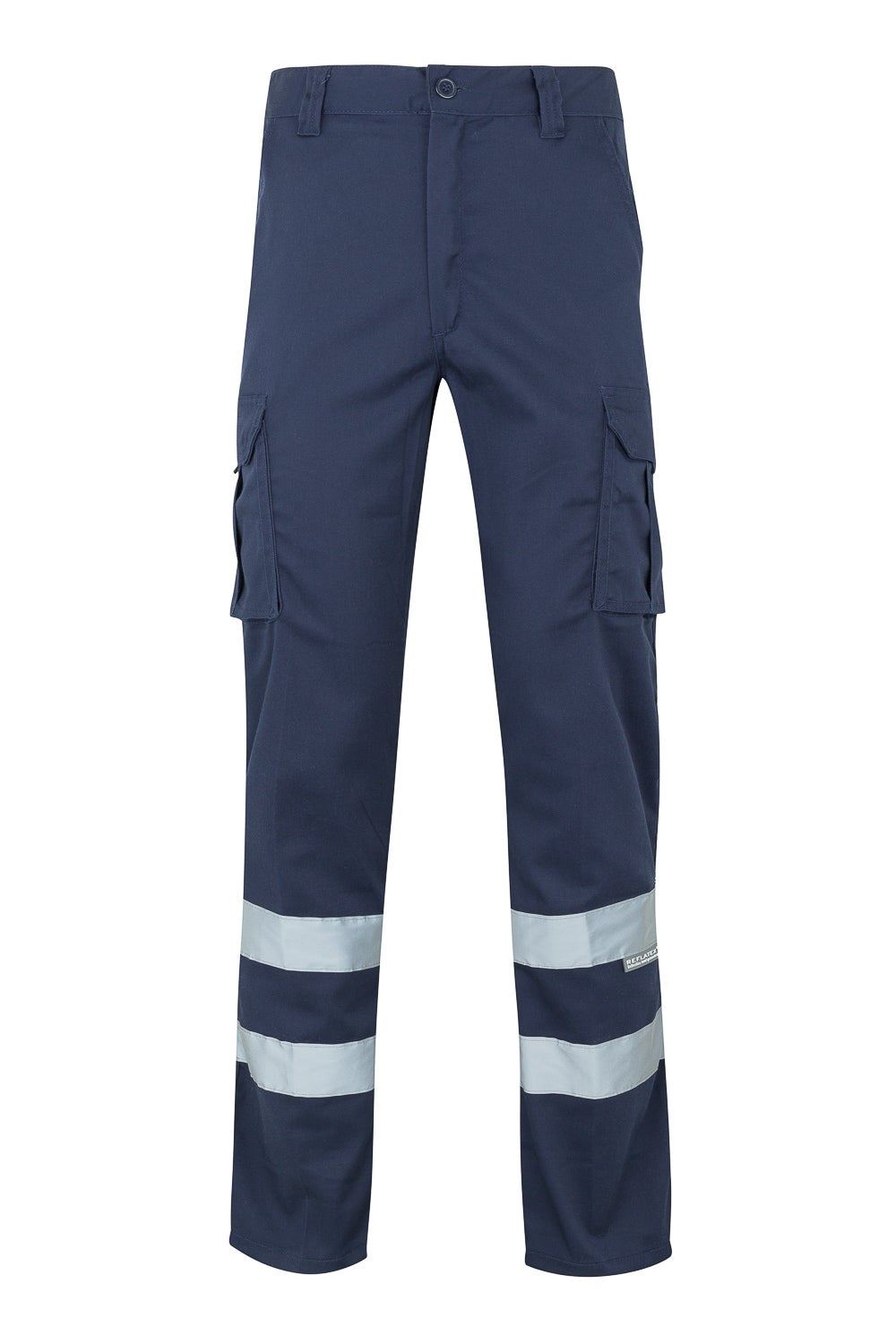 Pantalón stretch multibolsillos con cintas
