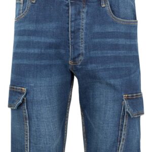 Bermudas denim stretch multibolsillos