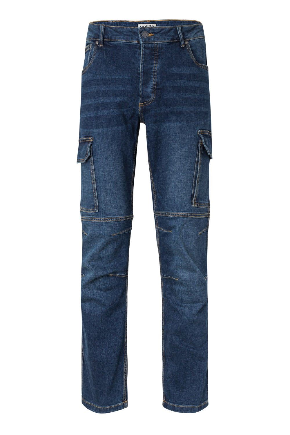 Pantalón denim stretch multibolsillos