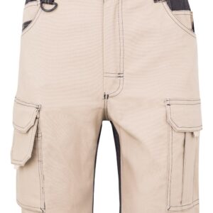 Bermudas canvas stretch bicolor con bolsillos flotantes