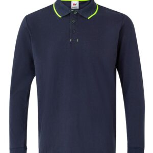 Polo bicolor manga larga