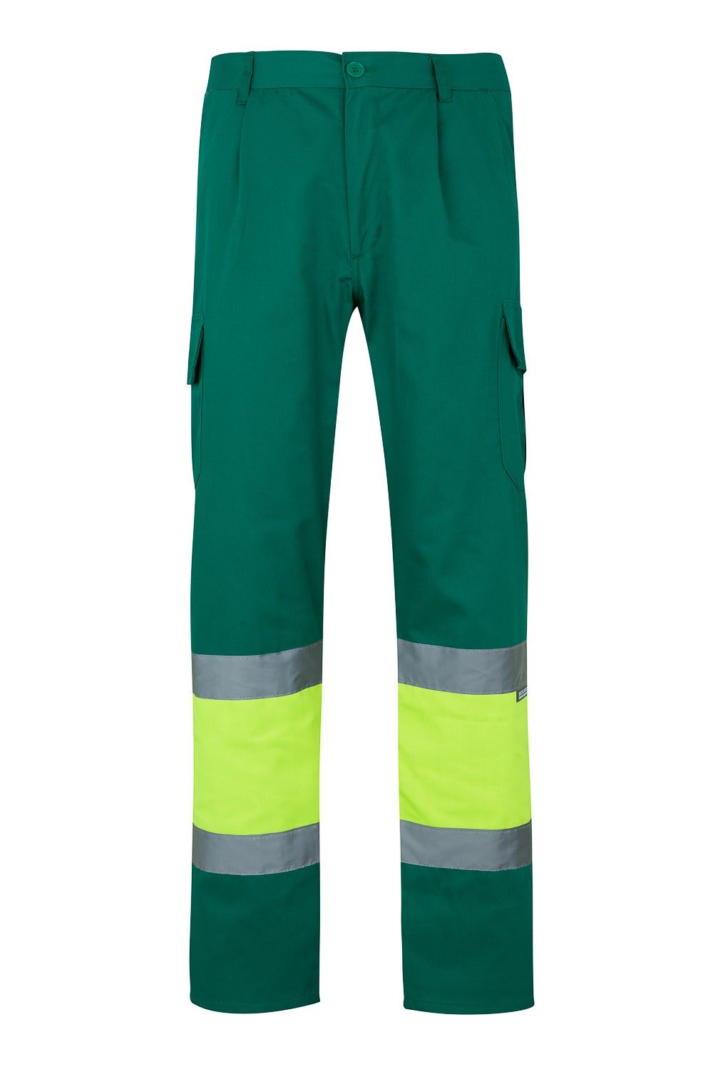 Pantalón bicolor multibolsillos