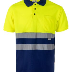 Polo bicolor manga corta