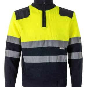 Jersey bicolor con cremallera