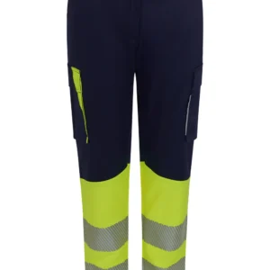 Pantalón stretch reciclado bicolor cinta segmentada mujer