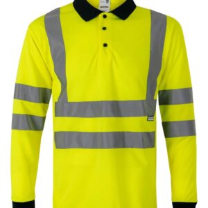 Polo bicolor manga larga