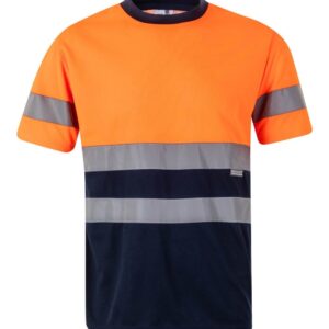 Camiseta técnica bicolor manga corta