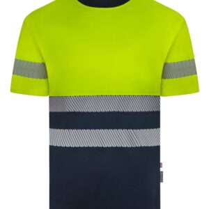 Camiseta poliéster reciclado bicolor manga corta cinta segmentada