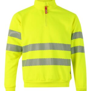 Sudadera con media cremallera cinta segmentada