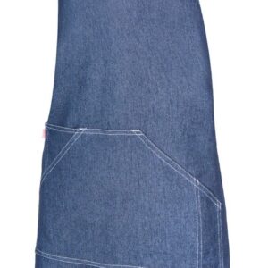 Delantal peto denim con bolsillos