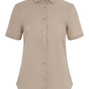 Camisa manga corta stretch mujer