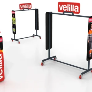 EXPOSITOR CON RUEDAS VELILLA